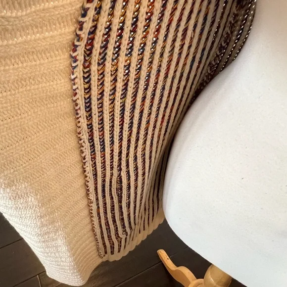 Long SWEATER w/hood - Multi-color Cotton knit - SALE! - Picture 13 of 16